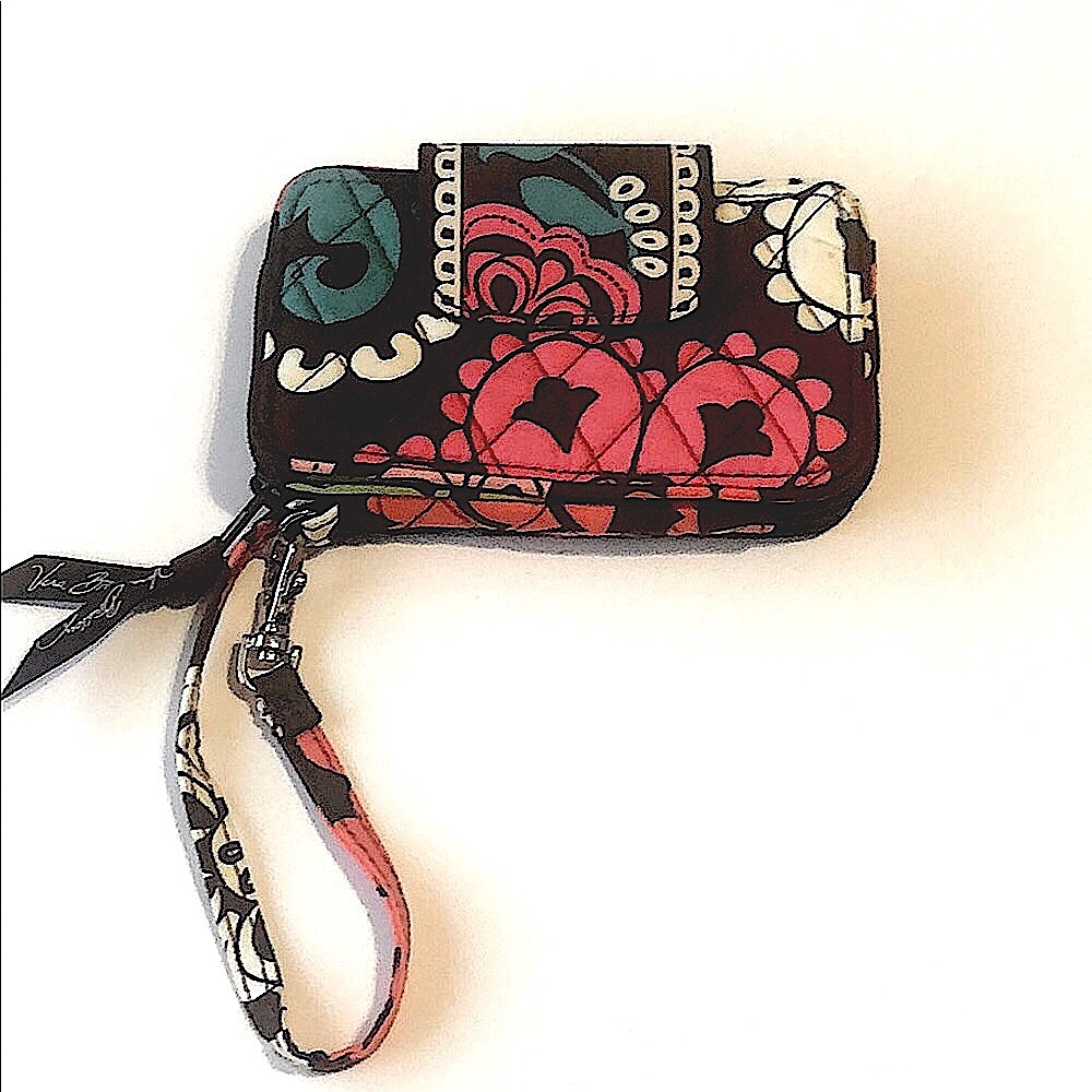 Brown Vera Bradley Lola Wristlet